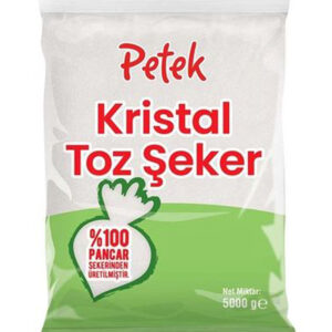 Petek Kristal Toz Şeker 5 Kg Pancar Şekeri