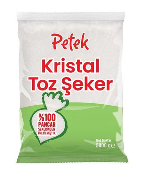 Petek Kristal Toz Şeker 5 Kg Pancar Şekeri
